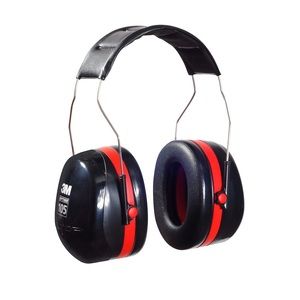 3M Peltor Optime 105 Noise Blocking Over the Head Earmuffs H10A Black Red